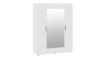 Шкаф для одежды 4-х дверный с зеркалом Нео (Белый) в Туле