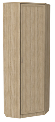 Шкаф распашной 402 угловой со штангой, цвет Дуб Сонома в Туле - изображение