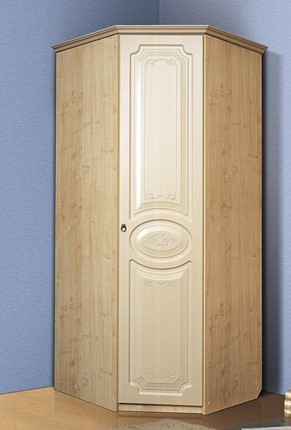 Распашной шкаф угловой Ивушка-5, цвет Дуб беленый в Туле - изображение