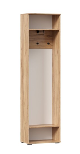 Шкаф одностворчатый Фиджи с декоративными накладками 659.300, Дуб Золотой/Антрацит в Туле - изображение 2