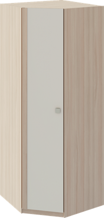 Шкаф угловой Глэдис М21 (Шимо светлый/Белый текстурный) в Туле - изображение
