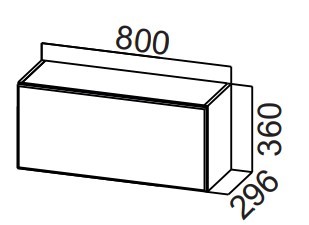 Шкаф кухонный настенный Стайл, ШГ800/360 горизонтальный, МДФ в Туле