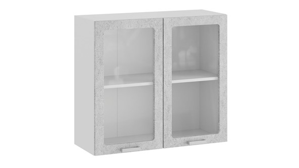 Шкаф кухонный Гранита 1В8С (Белый/Бетон снежный) в Туле - изображение