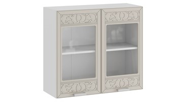 Кухонный навесной шкаф Долорес 1В8С (Белый/Крем) в Туле