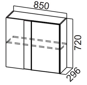 Шкаф кухонный угловой Стайл, Ш850у/720, МДФ в Туле