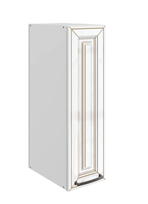 Кухонный шкаф Атланта L200 H720 (1 дв. гл.) эмаль (белый/белый глянец патина золото) в Туле