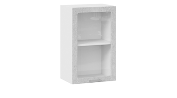 Кухонный шкаф Гранита 1В45С (Белый/Бетон снежный) в Туле