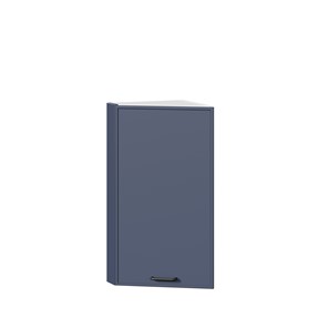 Навесной кухонный шкаф окончание Индиго ЛД 298.690.000.118, Белый/Тёмно-синий в Туле