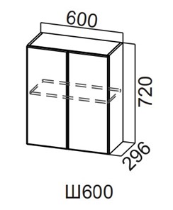 Навесной шкаф Вельвет Ш600/720 в Туле