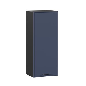 Навесной кухонный шкаф высокий 400 Индиго ЛД 298.420.000.151, Чёрный/Тёмно-синий в Туле