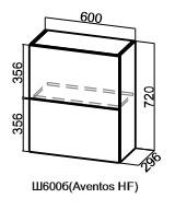 Навесной барный шкаф Модус, Ш600б/720, (Aventos HF), галифакс в Туле