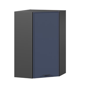 Шкаф кухонный угловой высокий Индиго ЛД 298.620.000.159, Чёрный/Тёмно-синий в Туле