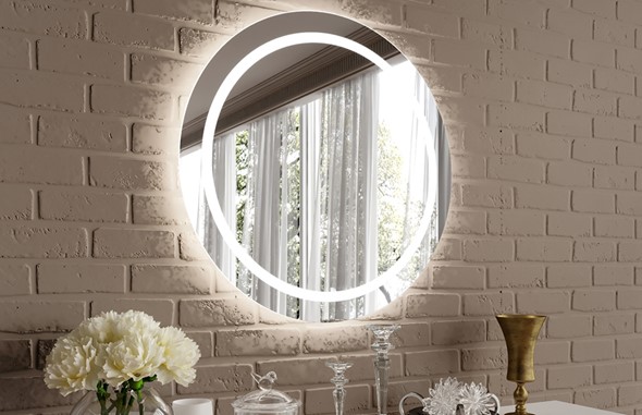 Настенное зеркало С подсветкой D80 см в Туле - изображение
