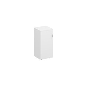 Шкаф для документов низкий узкий закрытый Комфорт, белый премиум (40х38х84) К 508 в Туле