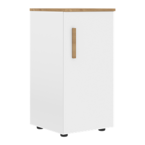 Шкаф колонна низкий с глухой правой дверью FORTA Белый-Дуб Гамильтон FLC 40.1 (R) (399х404х801) в Туле