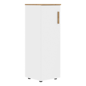 Средний шкаф колонна с левой дверью FORTA Белый-Дуб Гамильтон  FMC 40.1 (L) (399х404х801) в Туле