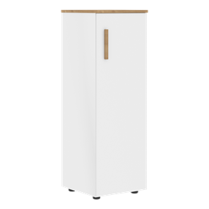 Средний шкаф колонна с глухой дверью правой FORTA Белый-Дуб Гамильтон  FMC 40.1 (R) (399х404х801) в Туле