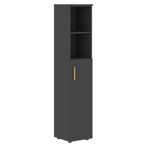 Высокий шкаф с глухой средней дверью  правой FORTA Черный Графит  FHC 40.6 (R) (399х404х1965) в Туле