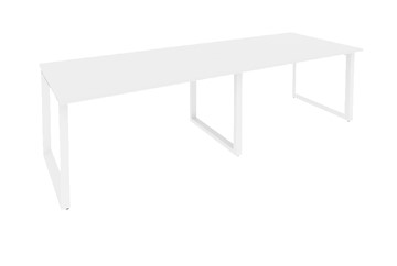Офисный стол для переговоров O.MO-PRG-2.3 Белый/Белый бриллиант в Туле