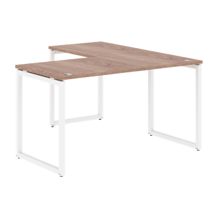 Письменный стол угловой левый XTEN-Q Дуб-сонома- белый XQCT 1415 (L) (1400х1500х750) в Туле - изображение