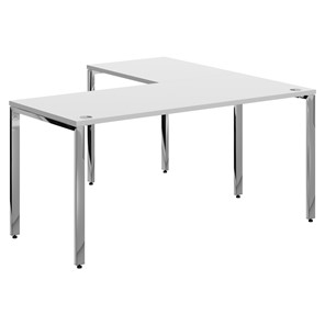 Письменный угловой  стол для персонала левый XTEN GLOSS  Белый XGCT 1615.1 (L) (1600х1500х750) в Туле