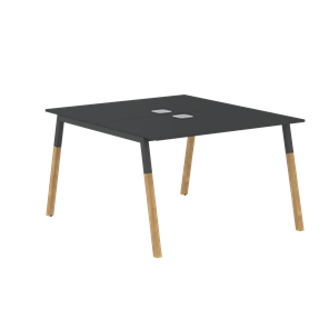 Переговорный стол FORTA Черный Графит-Черный Графит-Бук  FWST 1113 (1180x1346x733) в Туле