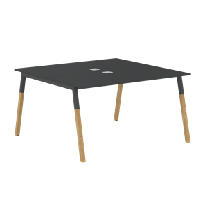 Переговорный стол FORTA Черный Графит-Черный Графит-Бук  FWST 1313 (1380x1346x733) в Туле