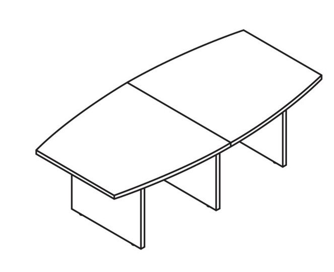 Конференц-стол для переговоров MORRIS TREND Антрацит/Кария Пальмираа MCT 2412.1 (2400x1200x750) в Туле - изображение 1