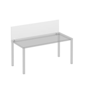 Экран для стола 160 на белом каркасе с кронштейнами Комфорт КФ, белый премиум (160x45x1.8) К.Б 843 в Туле