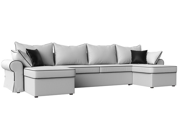 П-образный диван Элис, Белый (экокожа) в Туле - изображение