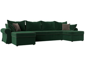 П-образный диван Элис, Зеленый (велюр) в Туле