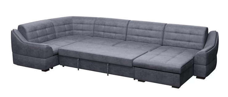 Большой диван с оттоманкой и креслом Антарес 1 ПДУ New в Туле - изображение 1
