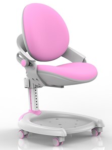 Растущее кресло Mealux ZMAX-15 Plus, Y-710 PN, белый металл, обивка розовая однотонная в Туле