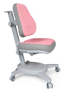 Кресло Mealux Onyx (Y-110) G + DPG  - серое + чехол розовый с серыми вставками в Туле