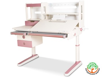 Детский стол-трансформер Mealux Oxford Max, Белый/Розовый в Туле - предосмотр