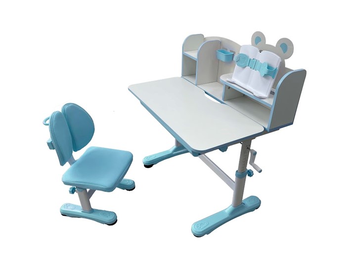 Растущий стол и стул Carezza Blue FUNDESK в Туле - изображение 1