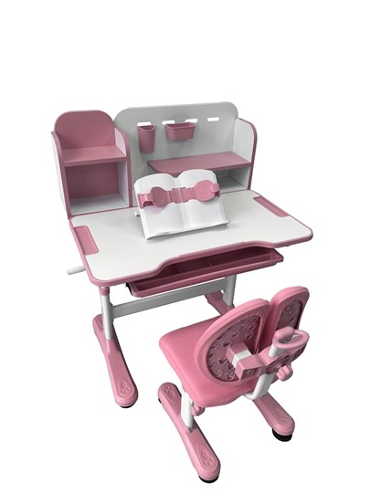 Парта растущая и стул Vivo Pink FUNDESK в Туле - изображение 2