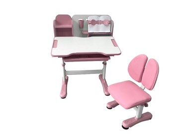 Парта растущая и стул Vivo Pink FUNDESK в Туле - предосмотр 3