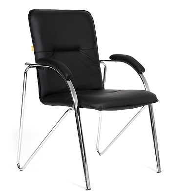 Офисное кресло CHAIRMAN 850 Экокожа Terra 118 черная в Туле - изображение