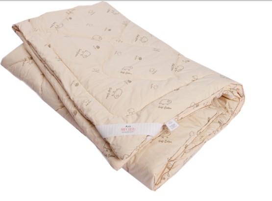 Стеганое одеяло ОВЕЧЬЯ ШЕРСТЬ в упаковке п-э вакуум в Туле - изображение